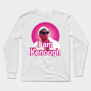 I am Kenough - Barbenheimer meme in pink Long Sleeve T-Shirt